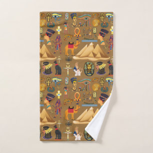 Muster altes ägyptisches Hieroglyphensymbol Handtuch