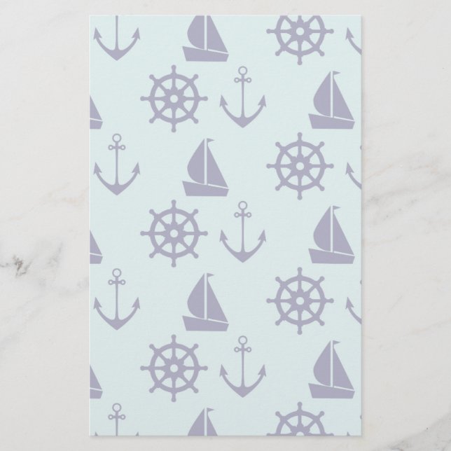 Muster am Meer Briefpapier (Vorderseite)