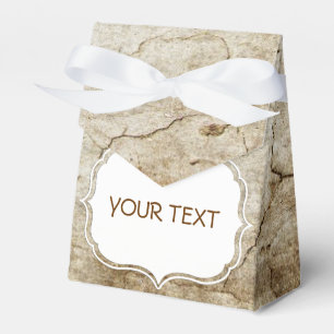 Muster - antike Schmutzart + Ihr Text Geschenkschachtel