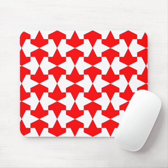 Muster antiker rot-weißer muslimischer Mamluks Mousepad (Mit Mouse)