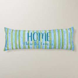 Muster aquamarin, blau, grün und weiß seitenschläferkissen