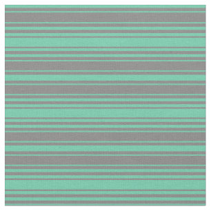 Muster Aquamarine und Grau Streifen/Linien Stoff