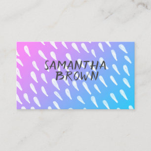 Muster-Aquarellgestaltung für benutzerdefinierte V Visitenkarte