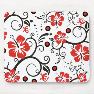 Muster ARTs - Hibiskus-Dekor Mousepad