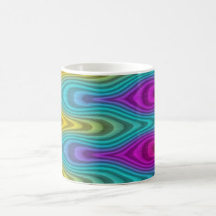 Muster ARTs - Streifen in 3D-Farbe 19 Kaffeetasse