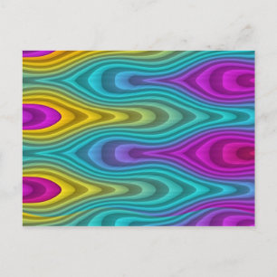 Muster ARTs - Streifen in 3D-Farbe 19 Postkarte