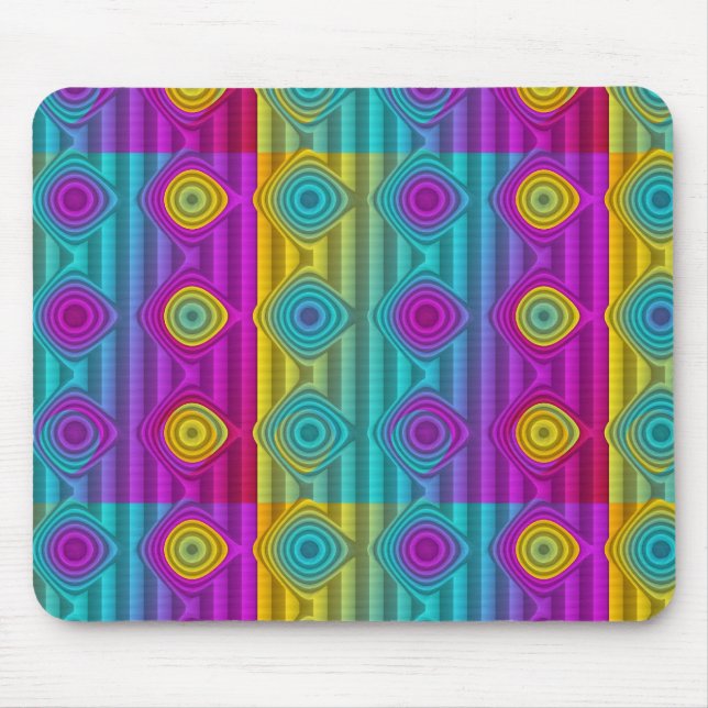 Muster ARTs - Streifen in 3D-Farbe 20 Mousepad (Vorne)