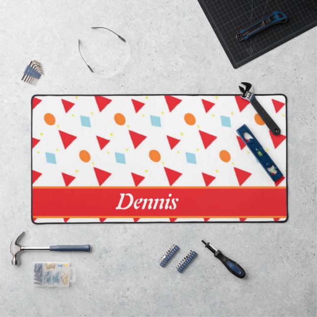 Muster auf weiß schreibtischunterlage (Arbeitsplatz)