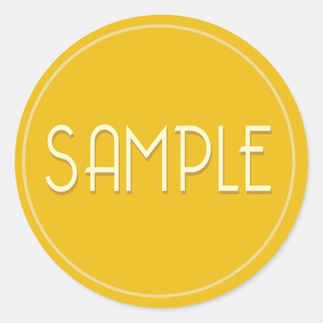 Muster-Aufkleber Runder Aufkleber (Vorderseite)