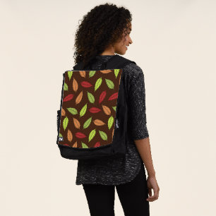 Muster aus Blättern, Farbige Blätter, Herbstblätte Rucksack