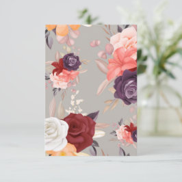 Muster aus farbenfrohen Blumen einschließlich Rose