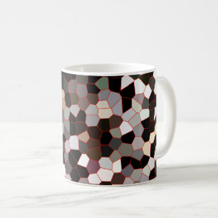 Muster aus festem Glas Kaffeetasse