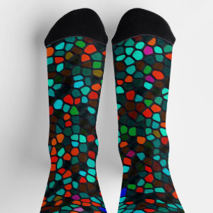 Muster aus festem Glas Socken