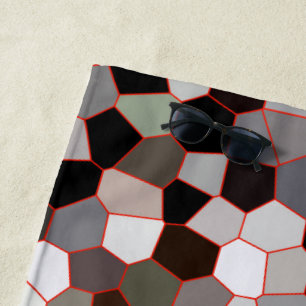 Muster aus festem Glas Strandtuch