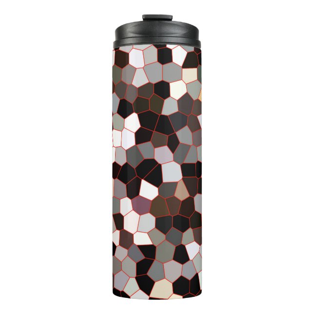 Muster aus festem Glas Thermosbecher (Vorderseite)