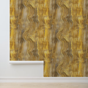 Muster aus gelbem Holz Tapete