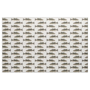 Muster aus gepolstertem Bass Fish Stoff