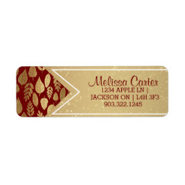 Muster aus Gold und Rotem Lef