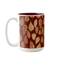 Muster aus Gold und Rotem Lef