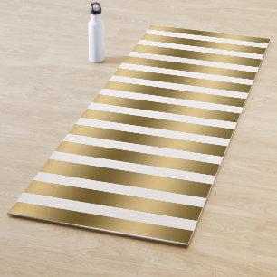 Muster aus Gold und Weiß Yogamatte
