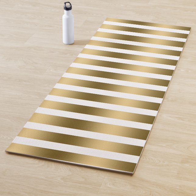 Muster aus Gold und Weiß Yogamatte (Beispiel)