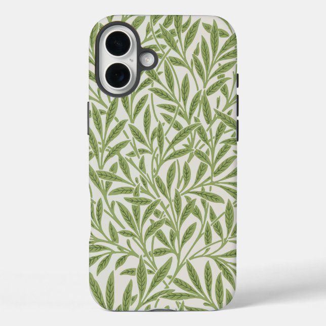 Muster aus grünen, blättrigen Zweigen  Case-Mate iPhone Hülle (Rückseite)