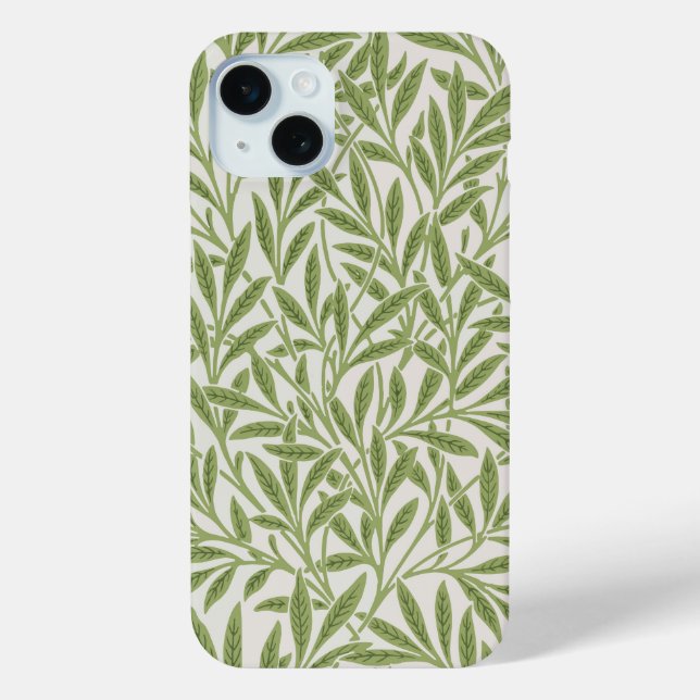 Muster aus grünen, blättrigen Zweigen  Case-Mate iPhone Hülle (Rückseite)