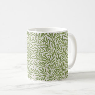 Muster aus grünen, blättrigen Zweigen  Kaffeetasse