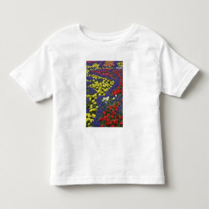 Muster aus Tulpen und Traubenhyazinthenblüten, 2 Kleinkind T-shirt