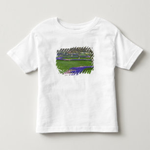 Muster aus Tulpen und Traubenhyazinthenblüten, 4 Kleinkind T-shirt