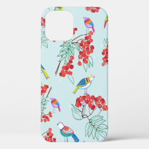 Muster aus Vögeln und Beeren Case-Mate iPhone Hülle