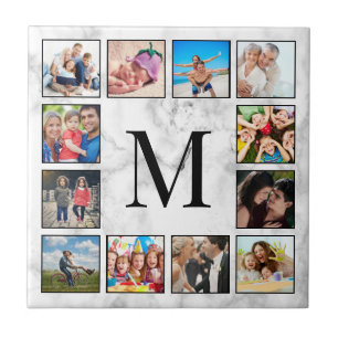 Muster aus weißem Marmor Fliese