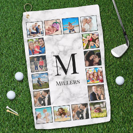 Muster aus weißem Marmor Golfhandtuch