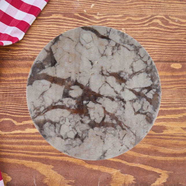 Muster aus weißem Marmor Schneidebrett (In Situ)