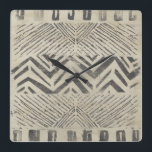 Muster-Basar - geometrische Formen Quadratische Wanduhr<br><div class="desc">Muster-Basar II bis Juni Heidekraut Vess. Kennzeichnet einen Entwurf mit geometrischen Formen.</div>