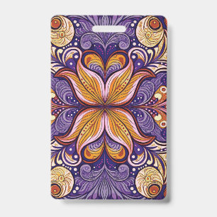 Muster Batik Lila Ausweis