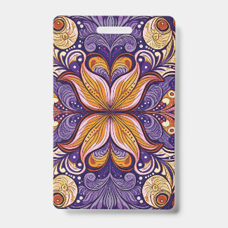 Muster Batik Lila Ausweis