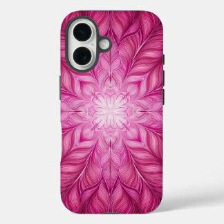 Muster Batik Pink iPhone 16 Hülle