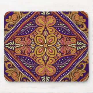 Muster Batik Yellow Blue Mousepad