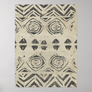 Muster Bazaar - gerundete und geometrische Formen Poster