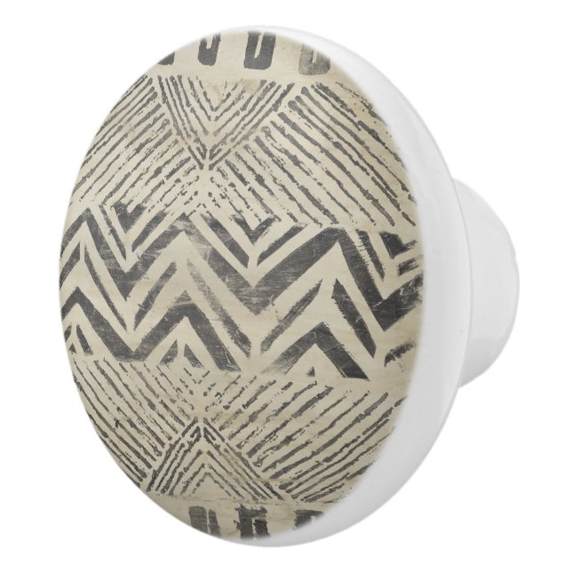 Muster Bazar - Geometrische Formen Keramikknauf (Rechts)