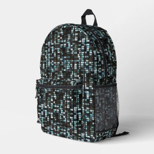 Muster beleuchteter Fenster Bedruckter Rucksack