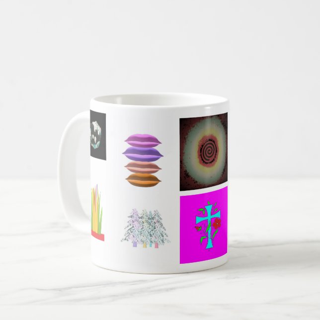 Muster Bilder und Kunst sehr vielseitig Kaffeetasse (Vorderseite Links)