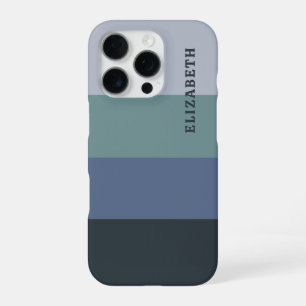 Muster Blau und Grau iPhone 16 Pro Hülle