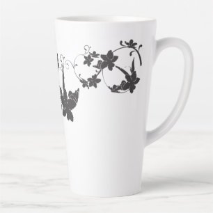 Muster-Blume-dekorative Pflanze Milchtasse