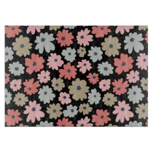 Muster Blume Farblich Vintag Schneidebrett