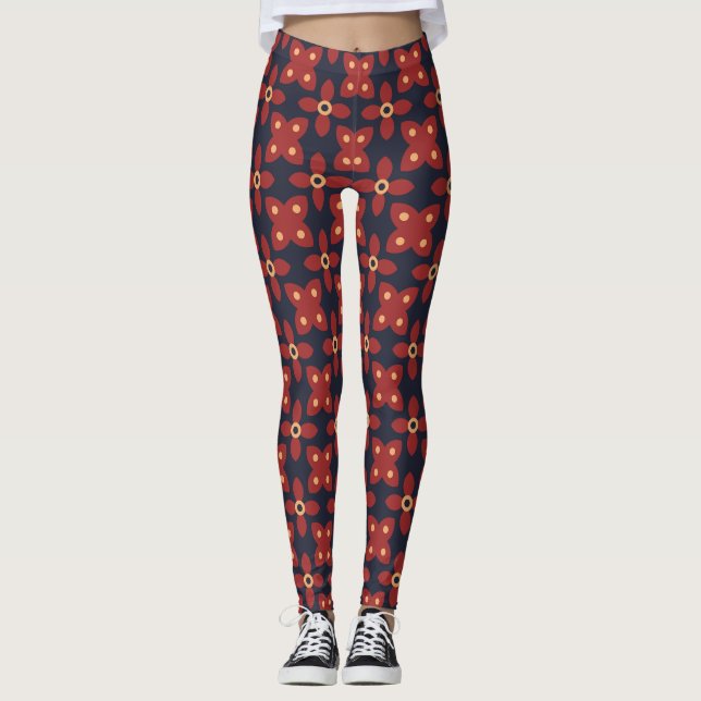 Muster Blume Schöne Blume Premium Leggings (Vorderseite)