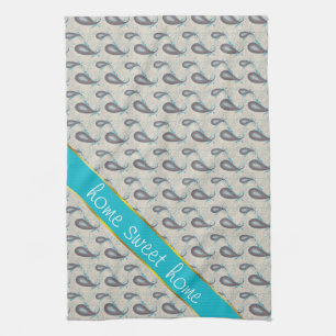 Muster Champagne Paisley Geschirrtuch