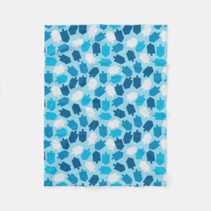 Muster Chanukkas Chanukah Driedel Fleecedecke