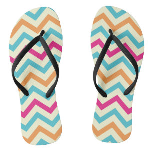 Muster Colorfull Stilvoll Geometrisch Vintag Flip Flops
